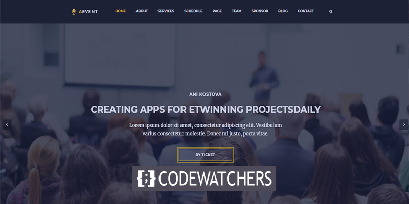 Review: Aevent - Conference and Event WordPress Theme