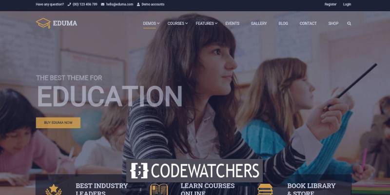 Pregled: Izobraževalna tema WordPress | Eduma