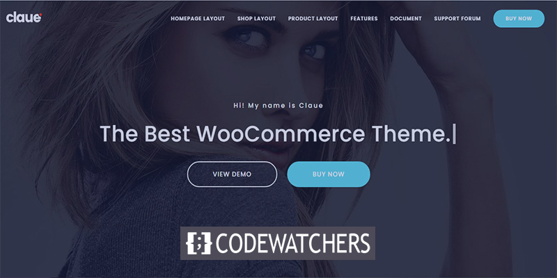 Comentário: Claue - Tema limpo, mínimo de elementos ou WooCommerce