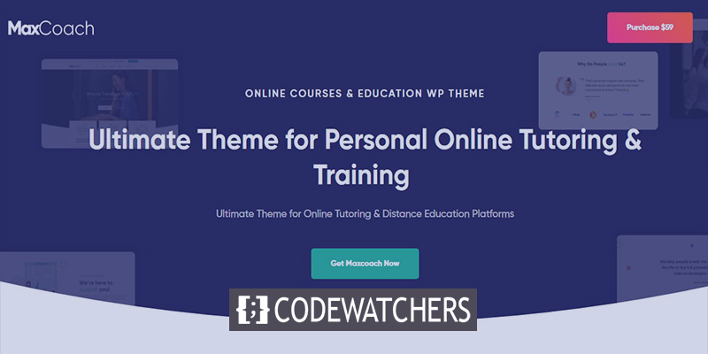 Review: MaxCoach - Online cursussen & Onderwijs Elementor WP-thema