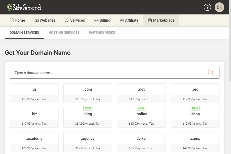siteground 2 domains on one account