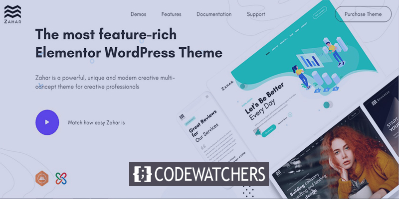 Rückblick: Zahar - Creative Multipurpose Elementor WordPress Theme