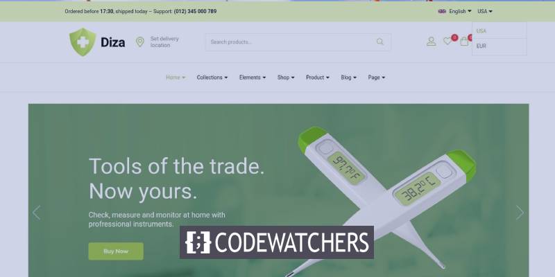 Rückblick: Diza - Pharmacy Elementor WooCommerce Theme