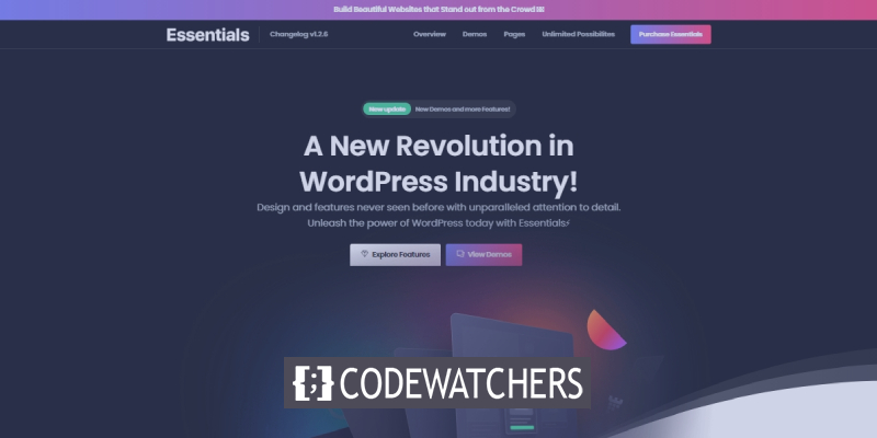 Review: Essentials - Multipurpose WordPress Theme - CodeWatchers