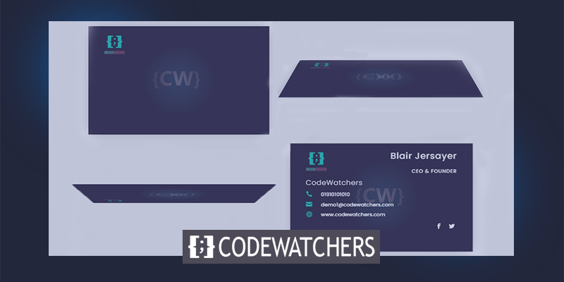 How To Design Attractive Business Cards With A Flipping Animation On Divi -  CodeWatchers