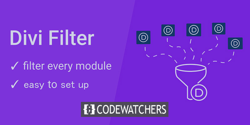 Divi Filter: плагин Freemium Divi для фильтрации результатов