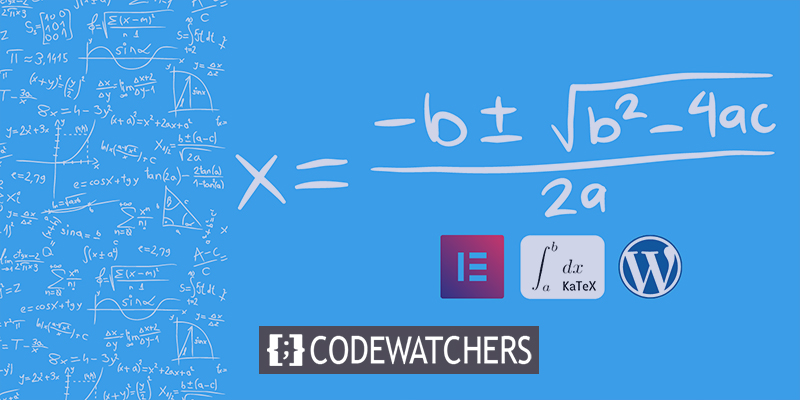 How To Add Mathematical Equations On WordPress With Elementor 