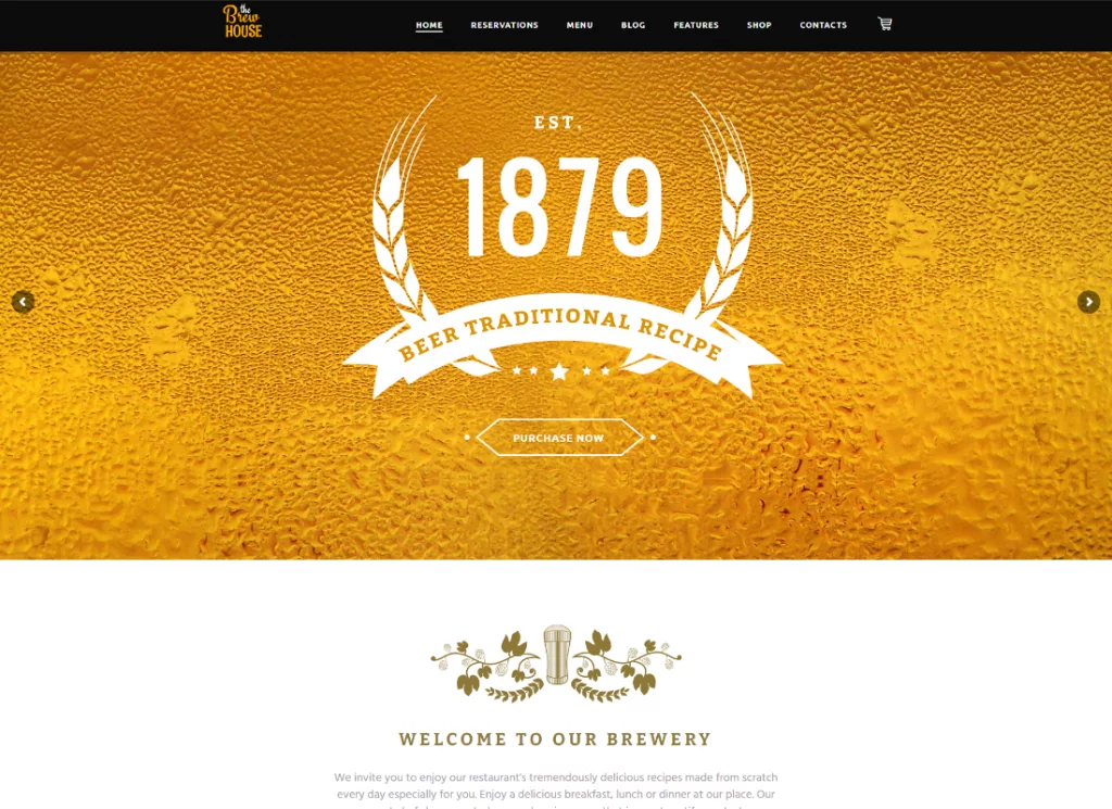 Brewery плагин. Brewery плагин рецепты. Pub WORDPRESS Template.