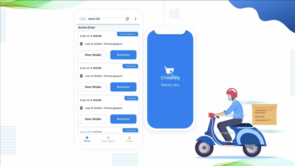 6Valley e-commerce - Delivery Man flutter app