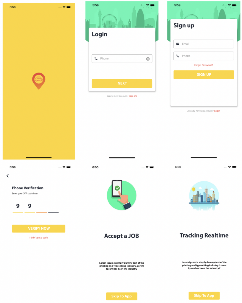 Flutter Taxi App Driver Ui Kit