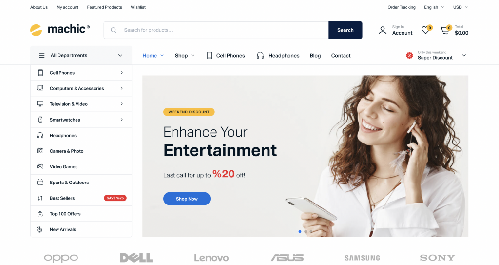 Machic - Electronics Store WooCommerce Theme