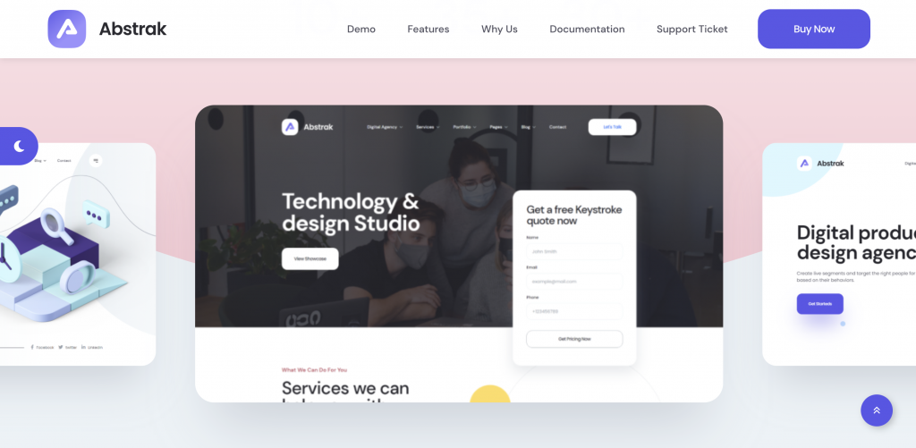 Abstrak - Creative Agency Theme