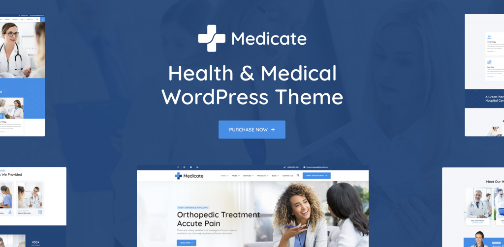 Medicate – Health & Medical WordPress Theme + RTL Ready