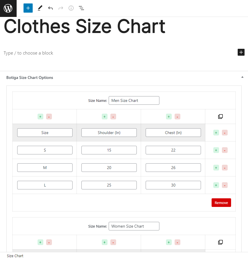 How to Add a Size Chart to WooCommerce Website? - CodeWatchers