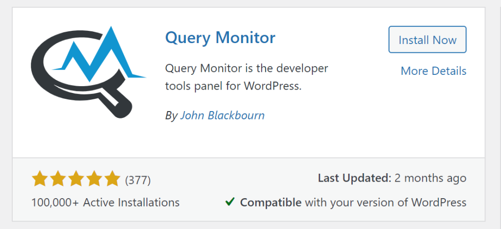 Query monitor